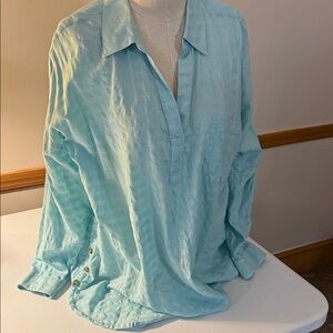 J. Jill Light Blue 100% CottonTop